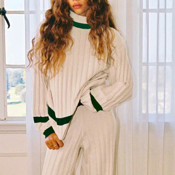 Beige Knit Sweater - Picture 3 of 9